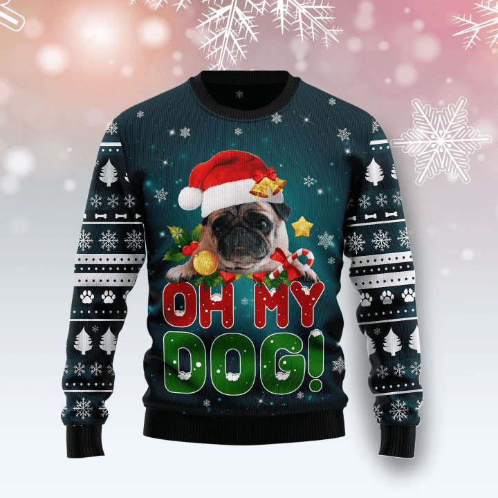 Pug Oh My Dog! Ugly Christmas Sweater