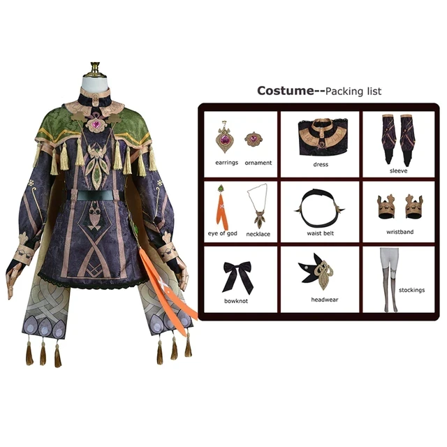 Game Genshin Impact Collei Cosplay Costumes Uniform Sumeru Collei Dress Suit Full Set Wig Halloween Carnival Costume Outfits