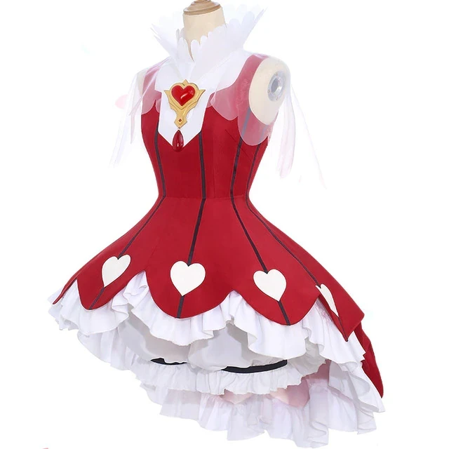 Anime Sakura Clear Card Cosplay Card Captor Sakura OP2 Heart of Rose Gamble Suit Cosplay Costumes Dresses Shoes Wigs ann Props