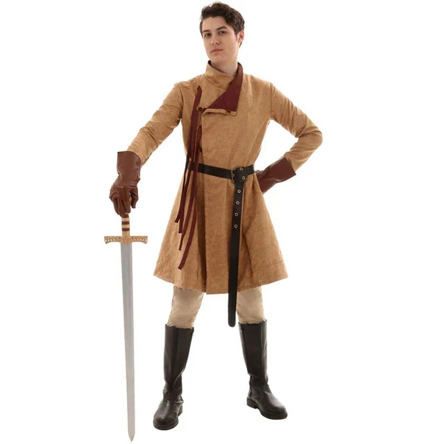 Cosplay Halloween costume male warrior knight costume Renaissance series adult art coat costume suits any figure