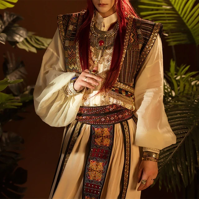 Original hanfu cosplay Huangyue embroidery heavy industry western hanfu men hanfu costume