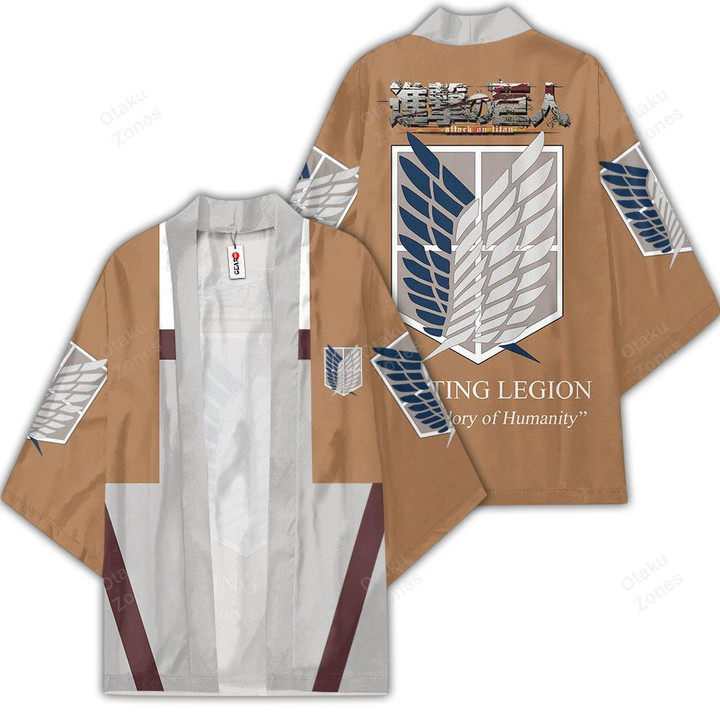 AOT Wing Kimono Custom Anime Attack On Titan Merch Clothes