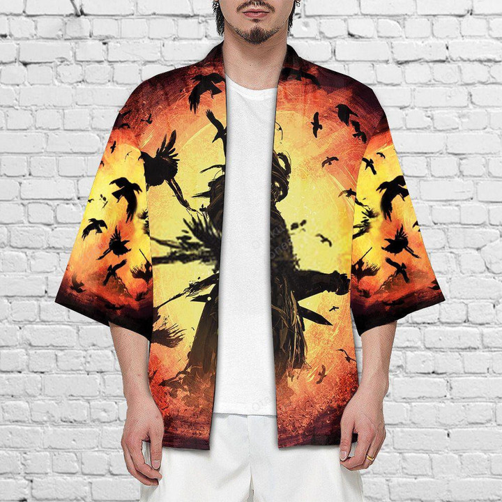 Samurai Ghost Warrior Kimono Shirt 09796