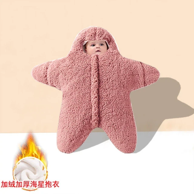 Baby Jumpsuit Starfish Cute Climbing Clothes Cute Cartoon Baby Rompers Baby Boy Girls Cosplay Costume Wool Blend Pajamas