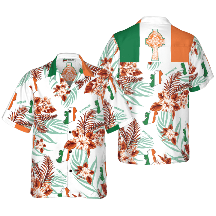 Irish Celtic Cross Ireland Proud Hawaiian Shirt