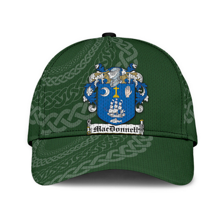 Macdonnell Coat Of Arms - Irish Family Crest St Patrick's Day Classic Cap