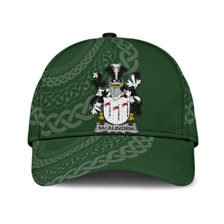 Mcalindem Coat Of Arms - Irish Family Crest St Patrick's Day Classic Cap