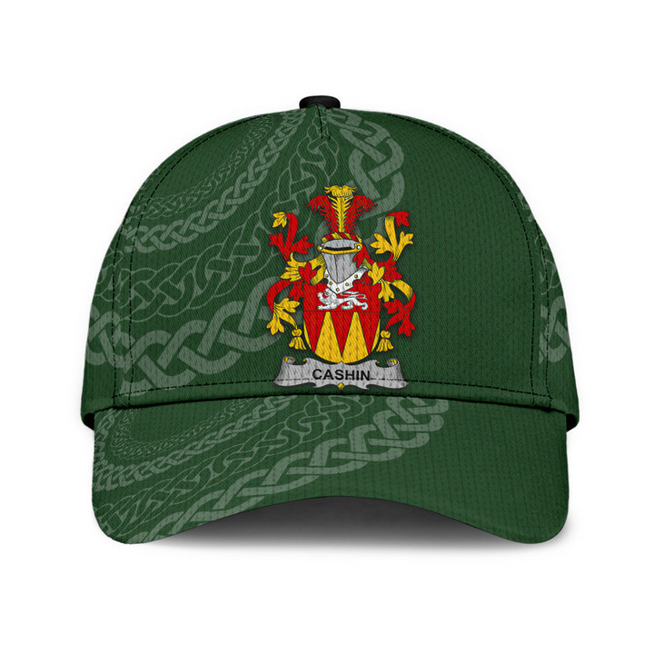 Cashin Coat Of Arms - Irish Family Crest St Patrick's Day Classic Cap