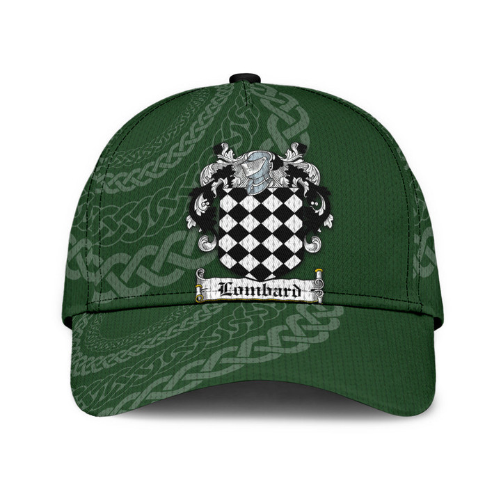 Lombard Coat Of Arms - Irish Family Crest St Patrick's Day Classic Cap