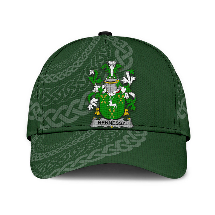 Hennessy Coat Of Arms - Irish Family Crest St Patrick's Day Classic Cap
