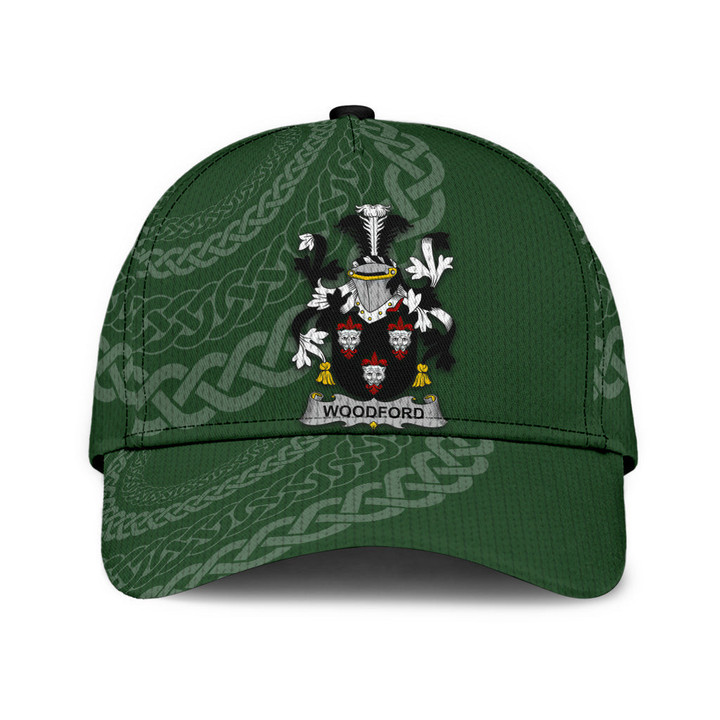 Woodford Coat Of Arms - Irish Family Crest St Patrick's Day Classic Cap