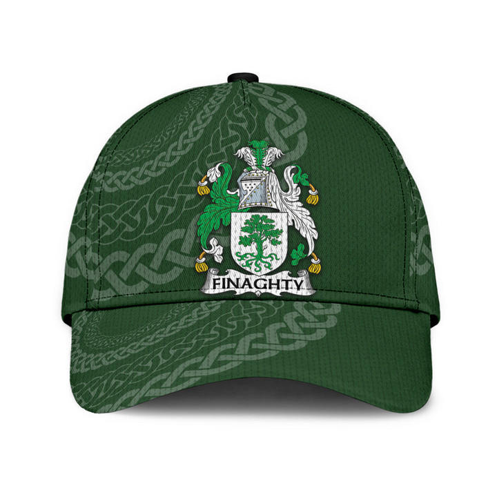 Finaghty Coat Of Arms - Irish Family Crest St Patrick's Day Classic Cap