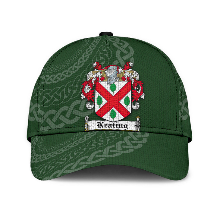 Keating Coat Of Arms - Irish Family Crest St Patrick's Day Classic Cap