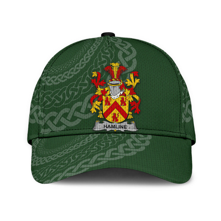 Hamline Coat Of Arms - Irish Family Crest St Patrick's Day Classic Cap