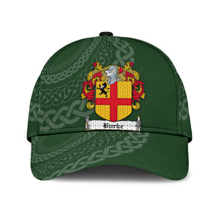 Burke Coat Of Arms - Irish Family Crest St Patrick's Day Classic Cap
