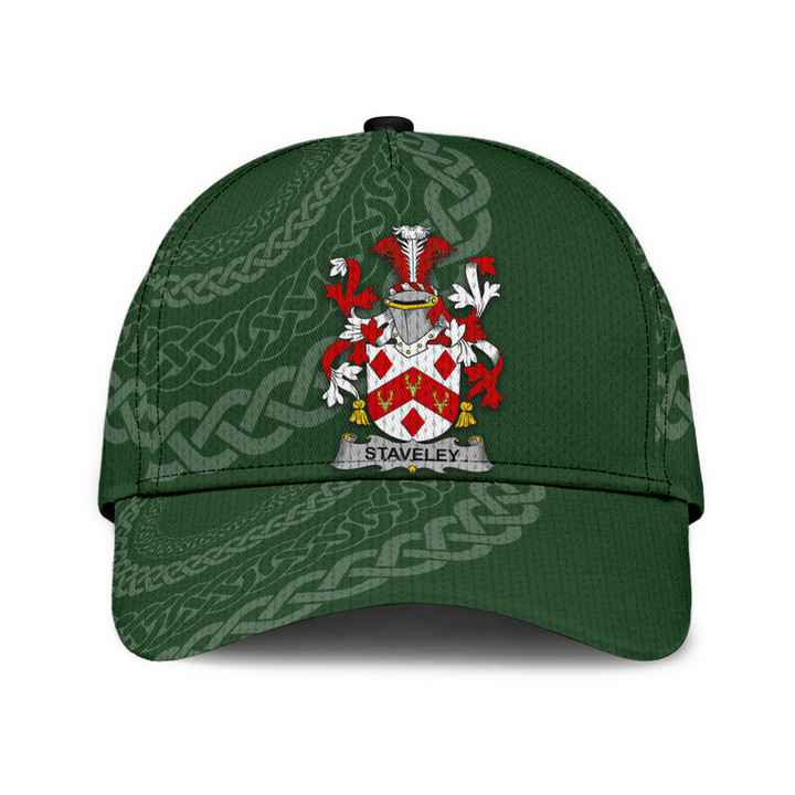 Staveley Coat Of Arms - Irish Family Crest St Patrick's Day Classic Cap