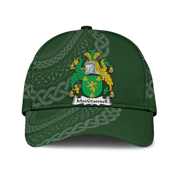 Macgrannell Coat Of Arms - Irish Family Crest St Patrick's Day Classic Cap
