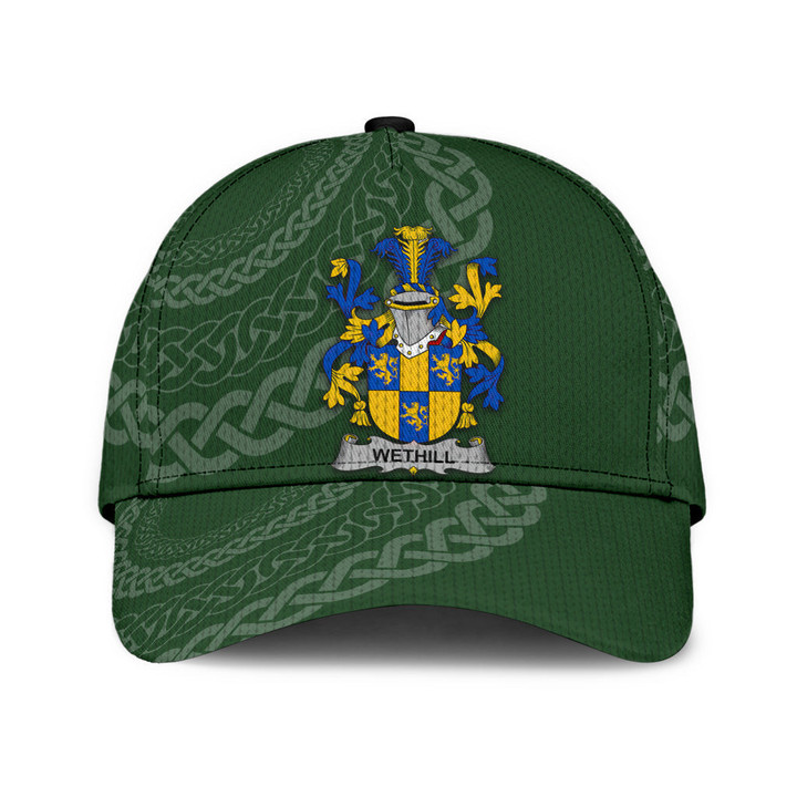 Wethill Coat Of Arms - Irish Family Crest St Patrick's Day Classic Cap