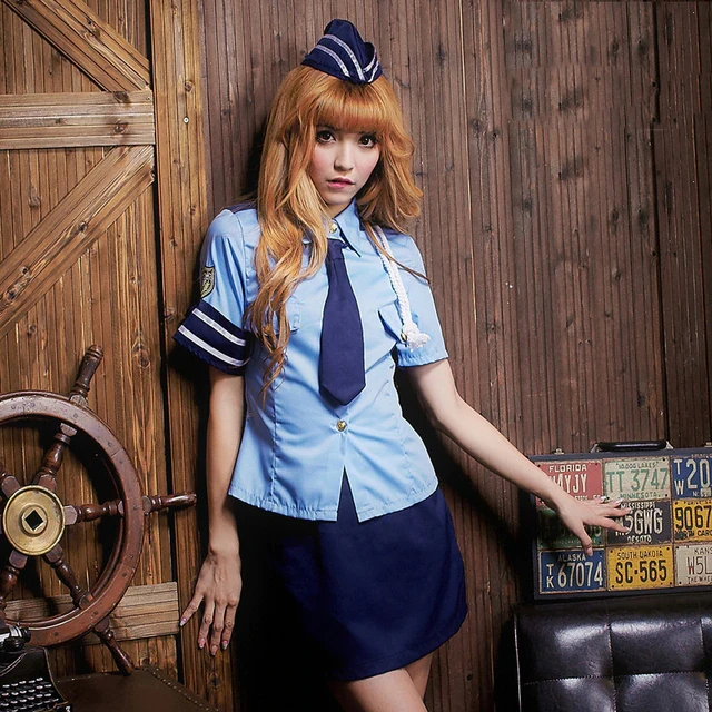 Sexy Police Woman Cosplay Halloween Costumes for Women Seducing Tempting Uniform Party Club Performance Carnival Clothing