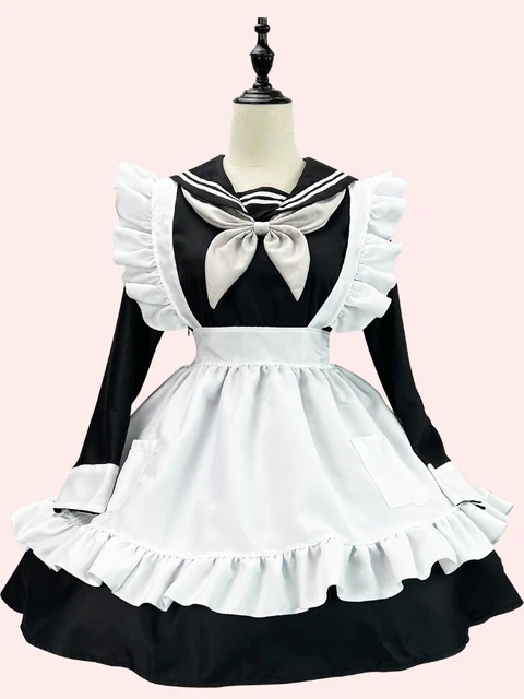 Anime Halloween JK Uniform Sailor Cosplay Costumes Plus Size Maid Dress Lingerie Winter Long Sleeve Lolita Animaion Show Outfits