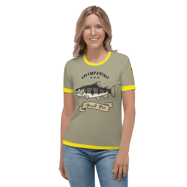 Fish-Print Tee � New Horizons Women's T-Shirt