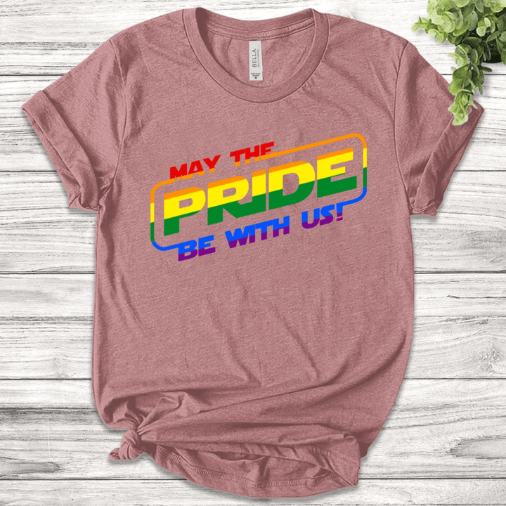 May The Pride Be With You T-Shirt, Rainbow Pride Shirt, Equal Rights Shirt, Cute Pride Shirt, Equality Pride Tee, LGBT Pride B-03022353