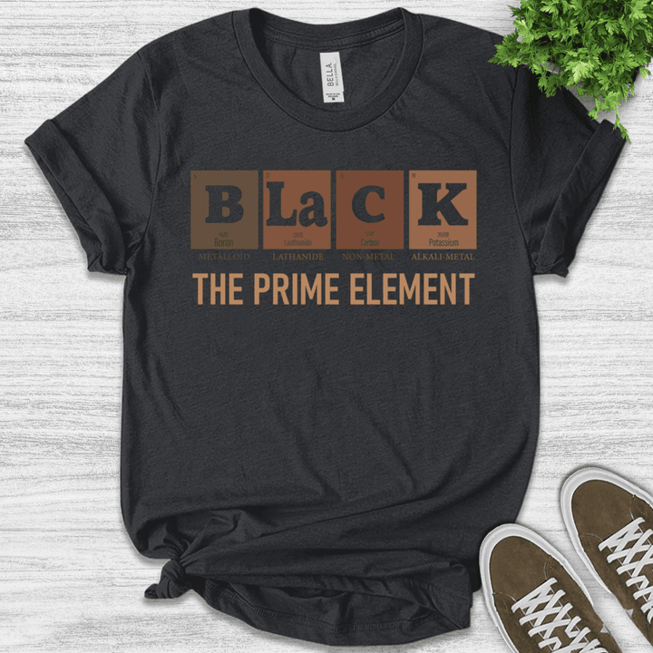 Black The Prime ElemenBlack History Month Black Lives Matter Black Power Printed Tshirt