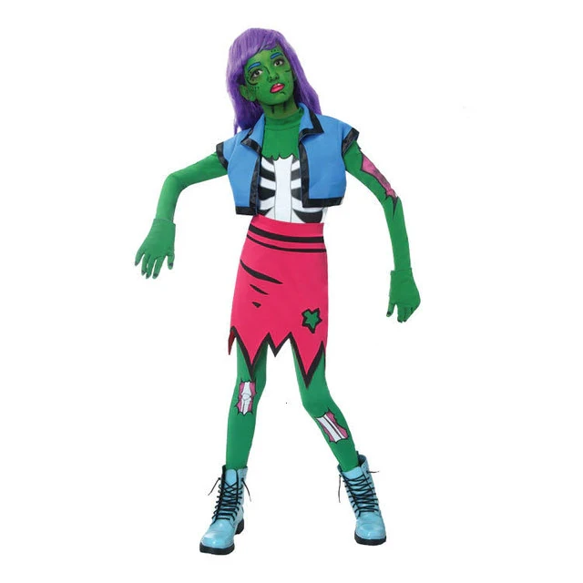 new Halloween Costumes For Women Horror Zombie Costume Female Sexy Skeleton cosplay Halloween Clothes Jumpsuit Bodycon for adult