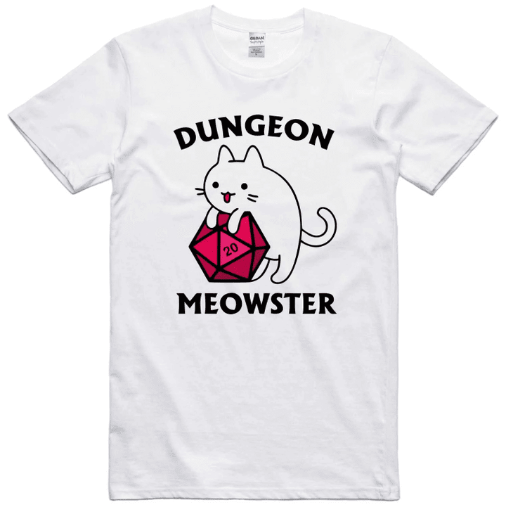 Dungeons Meowster Dragons Monster RPG Retro Men's Regular Fit T Shirt