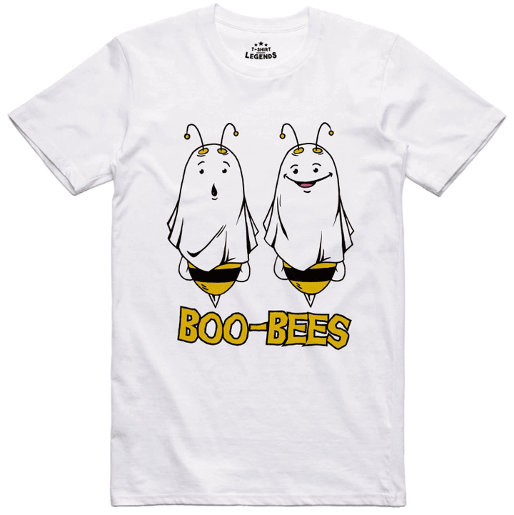 Halloween T Shirt Boo-Bees Design Regular Fit 100% Cotton Funny Tee