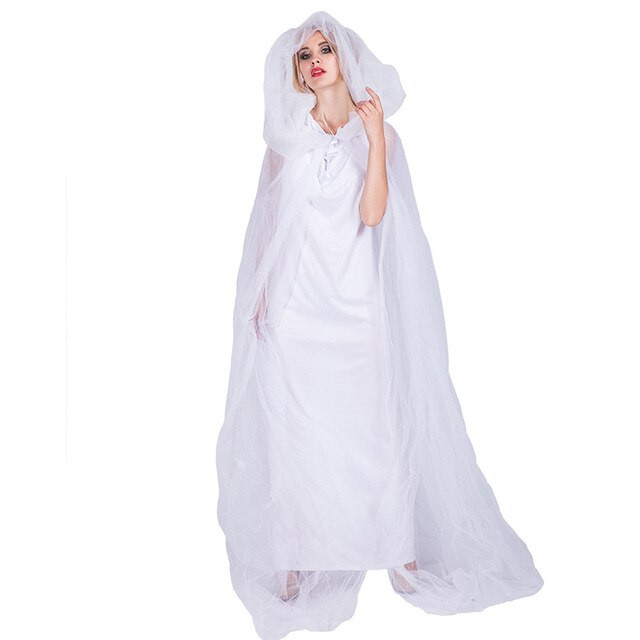 Halloween Hot-selling Stage Performance Opera Contest Horror Ghost Bride Female Ghost Cosplay Costume Long Skirt Suit