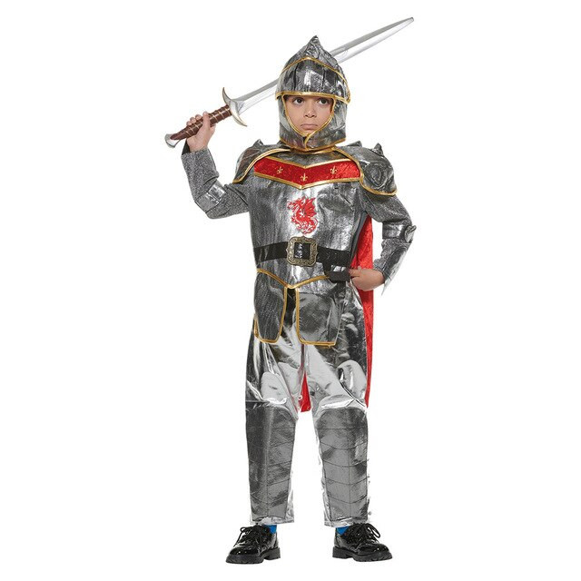 Hot Halloween Party Birthday Gift Children Knights Play Arena Historical Melodrama Suit