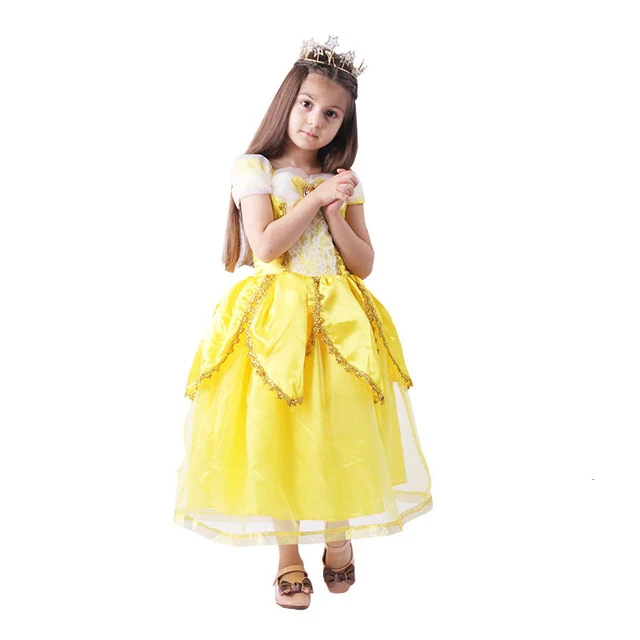 Belle dressed for children dressed in rapunzel wedding dress dress girls dressed as Princess belle sleeping beauty aurora