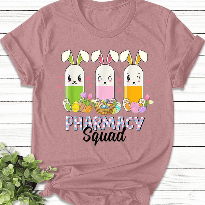 Easter Pharmacy Squad T-Shirt, Pharmacy Crew Shirt, Funny Pharmacy Technician Easter Shirt, Pharmacist Easter Day Party Shirt N-09022316