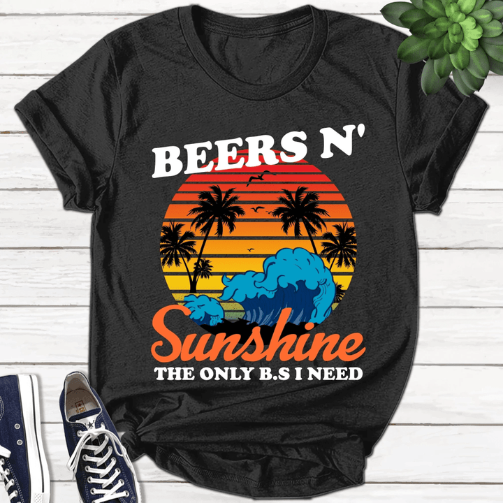 The Only BS I Need Is Beer N' Sunshine Tank,Summer Tank, Beer and Sunshine Tank, Beach Tank, Vacation Tank, Beer Lover Tank B-15032231