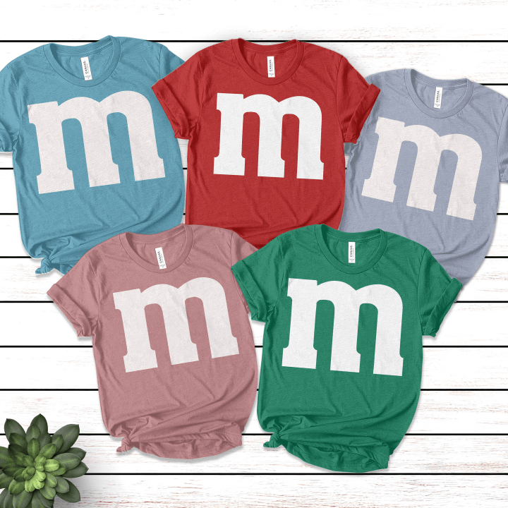 Matching Costume Shirt, M and M T Shirt Group Family,M&M T-Shirt,M and M Shirt,Group Family Matching Shirts,Candy Tee,Youth Shirt B-20082103