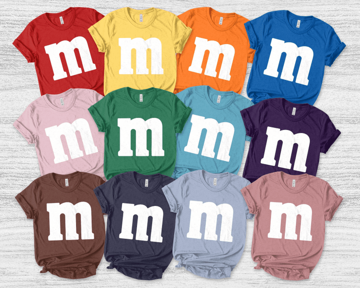 Matching Costume Shirt, M and M T Shirt Group Family,M&M T-Shirt,M and M Shirt,Group Family Matching Shirts,Candy Tee,Youth Shirt B-07102101