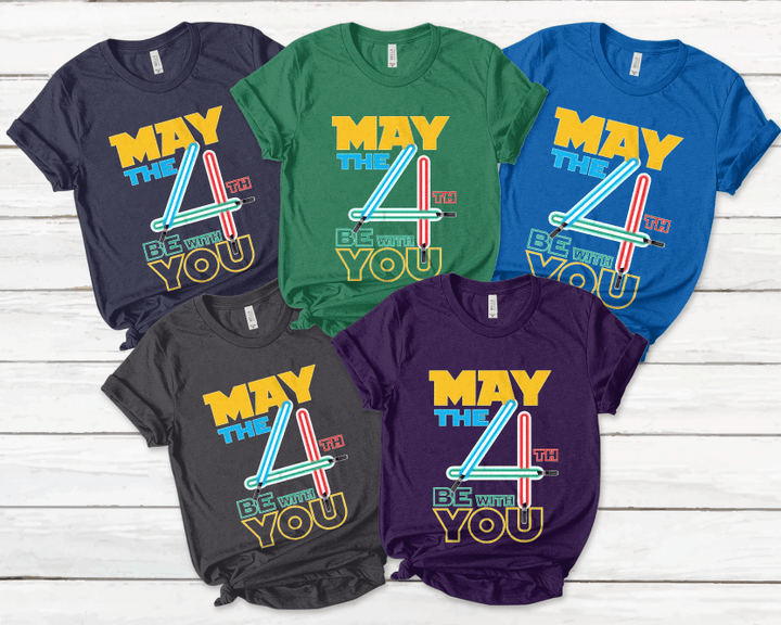 May The Fourth Be With You Shirt, May the Force Be With You Shirt, Humor Shirt, Fandom Shirt, May the 4th Be With You, Fun Shirt B-24012227