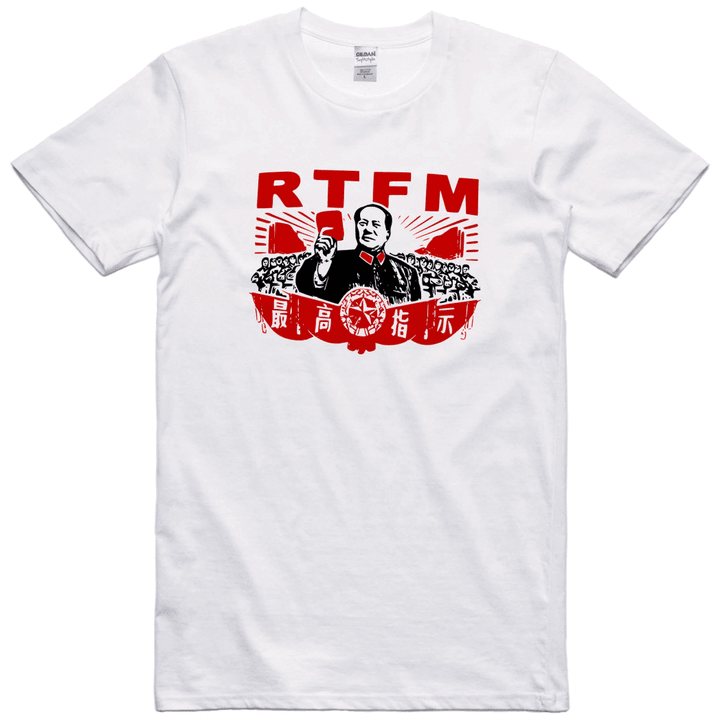 RTFM Mens T Shirt Funny Geek Computer Novelty Read The Manual Tee