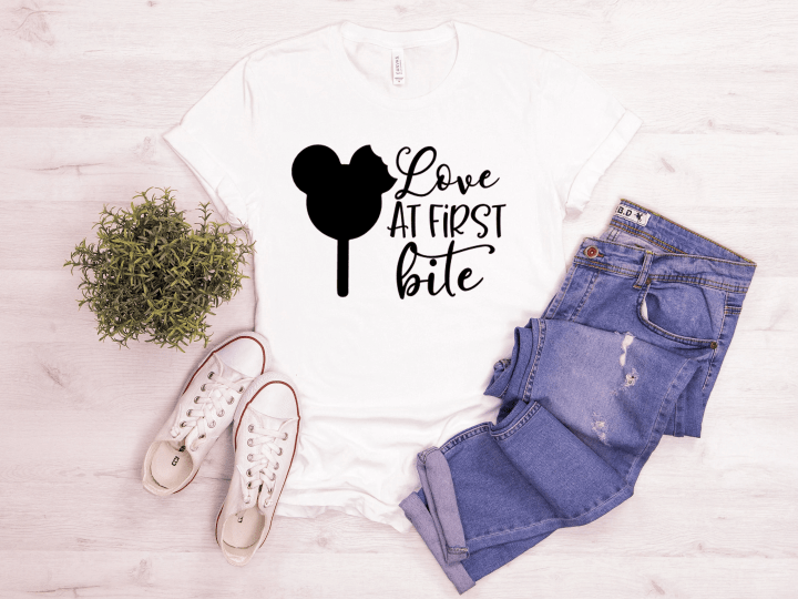 Love At First Bite Shirt, Mickey Mouse Snack Shirt, Disney Shirts, Disney Family Shirts, Disney Shirts for Women, Disney Snack Shirt