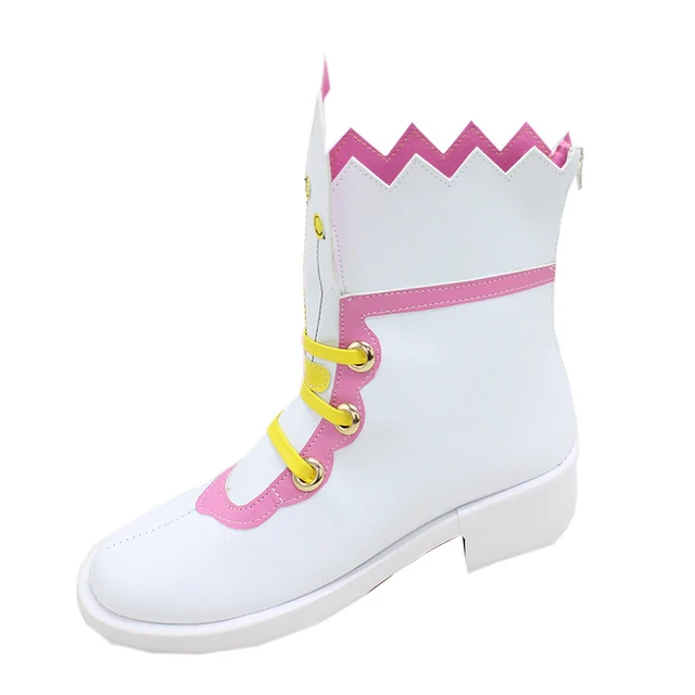Brdwn Cardcaptor Sakura Womens Sakura Kinomoto TV Clear Card Cosplay Custom Calf Short Boots
