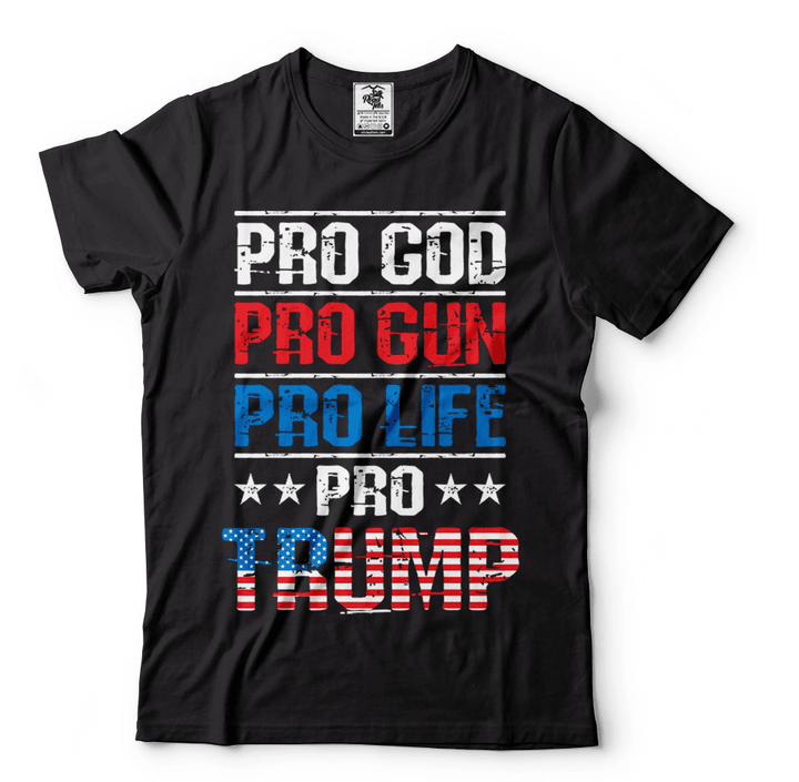 Trump 2024 American Flag Vintage T-Shirt MAGA trump 2024 Shirts, Pro Trump Shirts