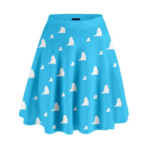 Woman clouds skirt - blue skirt - toy story costume