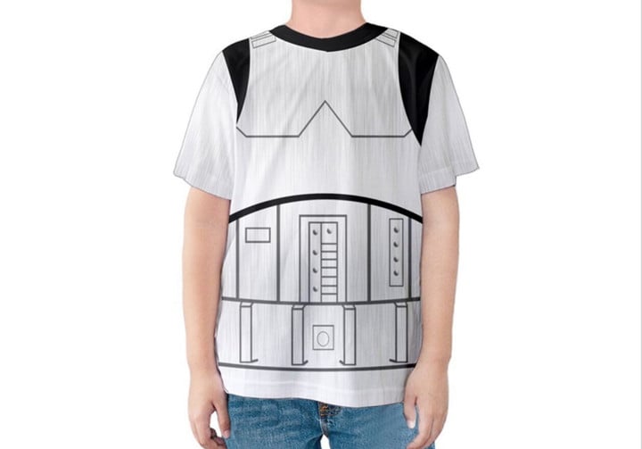 Kids  stormtrooper T-Shirt - star wars - Disney Birthday Costume - stormtrooper Shirt - Star wars costume - Star Wars Resistance