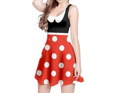 Minnie mouse dress - Disney bound - Woman Dress - Minnie Mouse - Disney Costume - Minnie Mouse Costume - Dapper day Minnie mouse