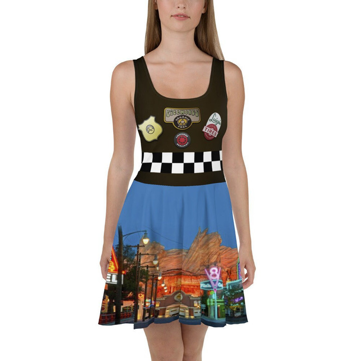 Life Is A Road Sign Skater Dress