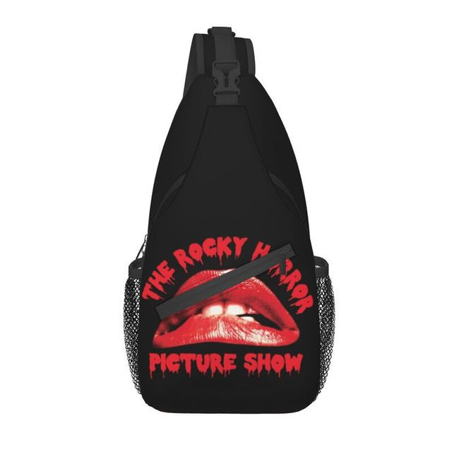 Rocky Horror Picture Show Sling Chest Bag Sexy Red Lips Shoulder Crossbody Backpack for Men Travel Hiking Daypack