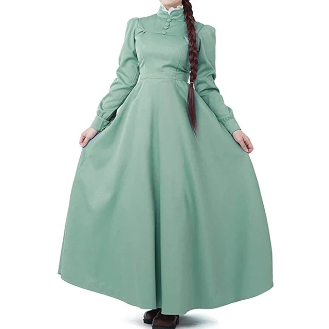 Sophie Hatter Dress Cosplay Howl's Moving Castle cosplay Women Halloween Costume Long Dress
