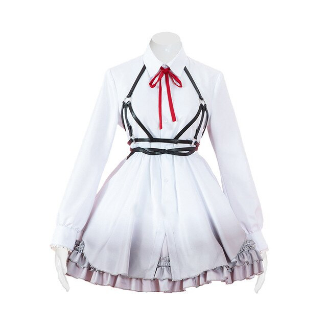 Project Sekai Colorful Stage Feat Cosplay Costume STILL WITH U Uniform Outfits Punk Lolita Ruffle Dress Long Sleeve Drop Ship