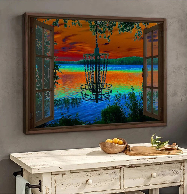 Disc Golf Window View Canvas HY210210